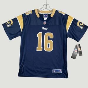 LA Rams Jared Goff #16 Jersey Youth Large NFL Pro Line Blue Football NWT